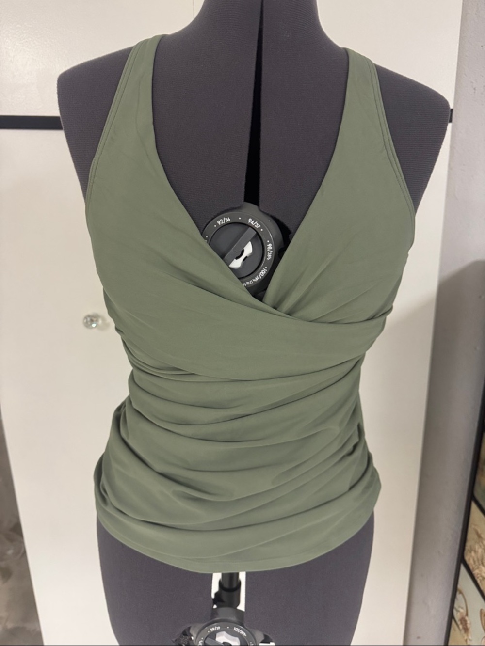 Olive Green Women's Wrap Tank Top